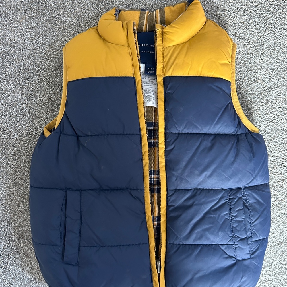 Janie and Jack Boys Blocked Puffer Vest
